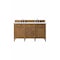 James Martin Vanities Brittany 60in Double Vanity, Saddle Brown w/ 3 CM Ethereal Noctis Quartz Top 650-V60D-SBR-3ENC - alternate 1